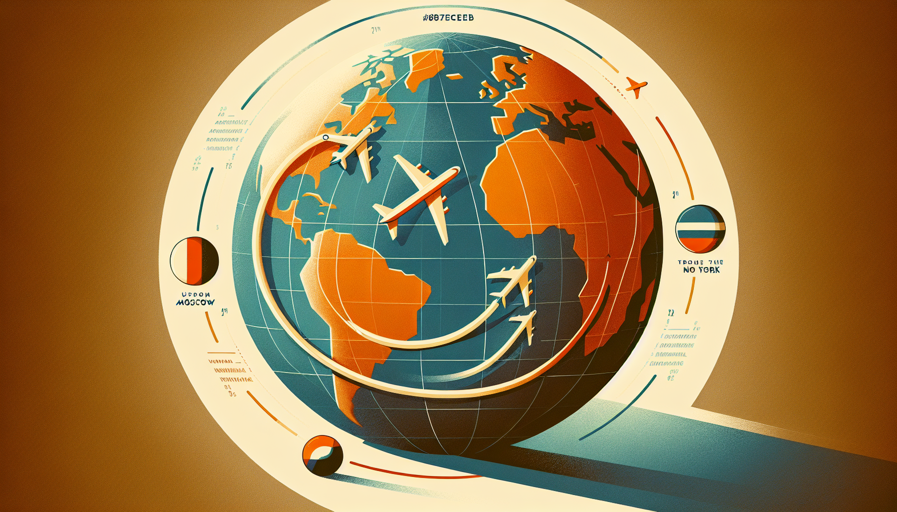 Почему самолёты не летают по прямой: математика против карты