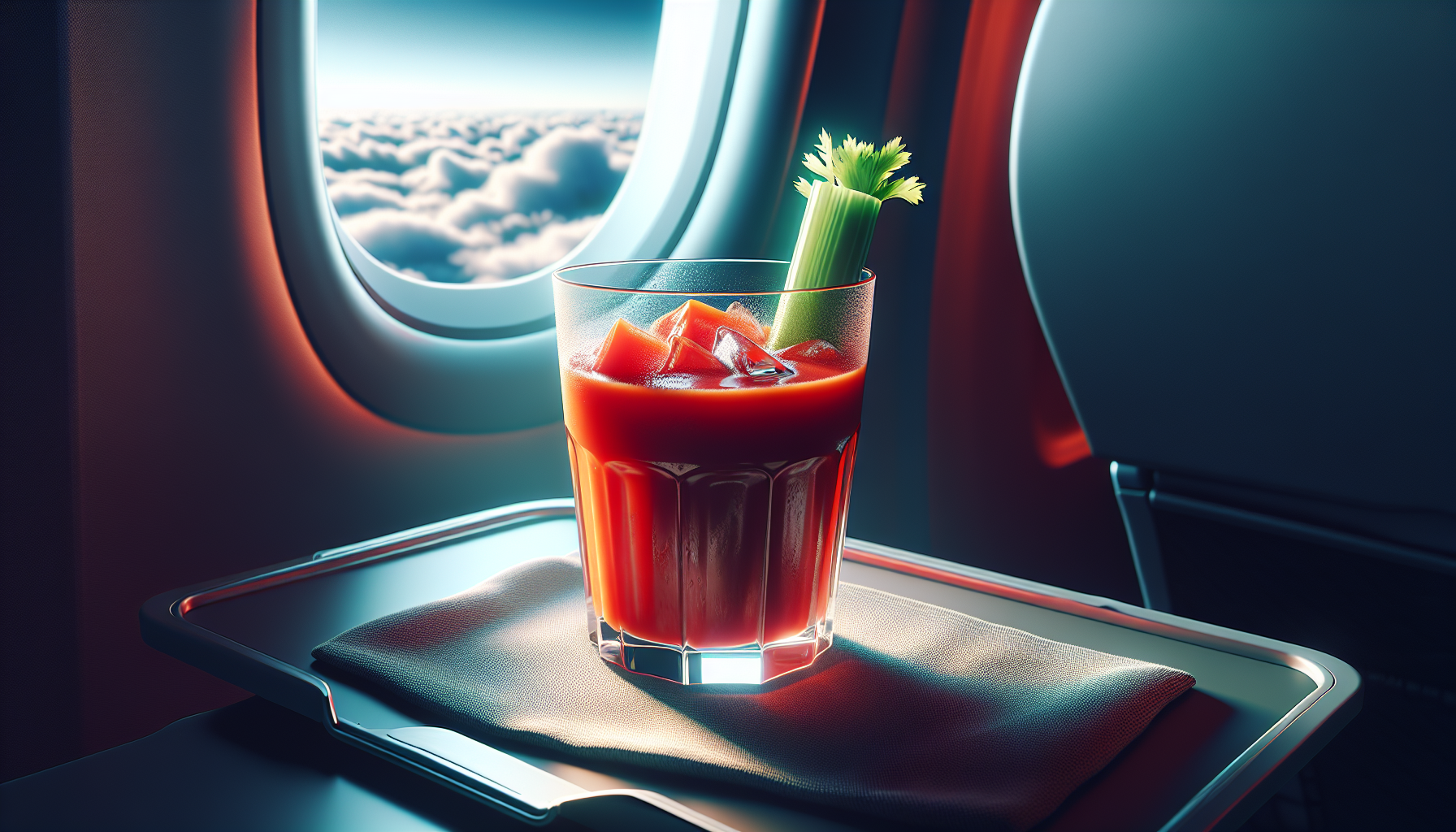 Почему томатный сок в самолёте вкуснее: наука вкуса на высоте 10 000 метров